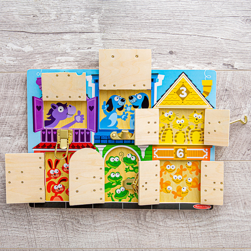 Melissa & Doug Latches Board Wooden Game