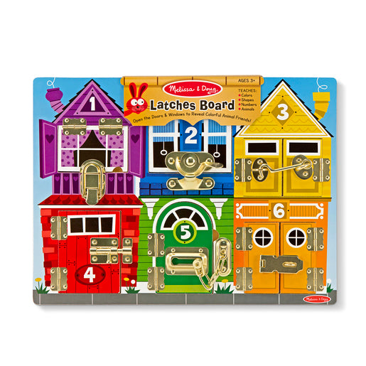 Melissa & Doug Latches Board Wooden Game