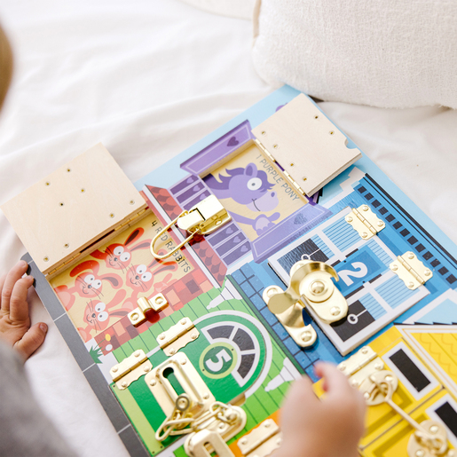 Melissa & Doug Latches Board Wooden Game