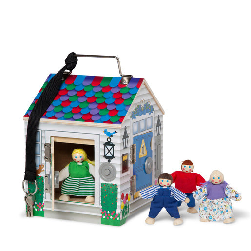 Melissa & Doug Doorbell house Wooden Dollhouse Playset