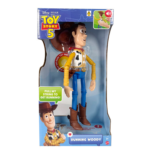 Toy Story 5 Running Woody Figure with Sounds