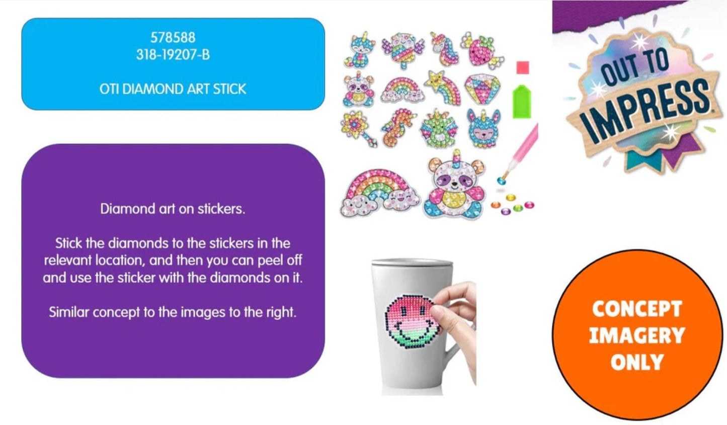 Out To Impress Diamond Dazzle Sticker Craft Set