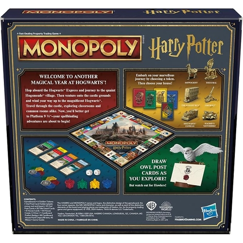 Hasbro Gaming Monopoly Harry Potter Edition Board Game