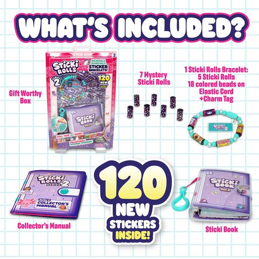 Sticki Rolls Sticki Series 2 Sticker Book Craft Set