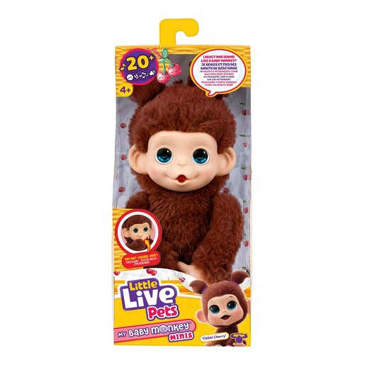 Little Live Pets My Baby Monkey Minis Chikki Cherry Electronic Pet