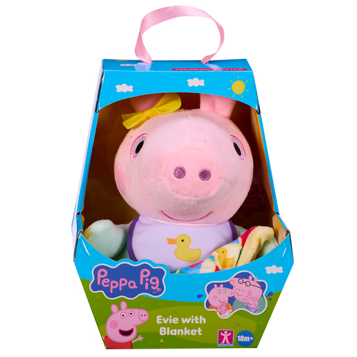 Peppa Pig Evie With Blanket Soft Toy