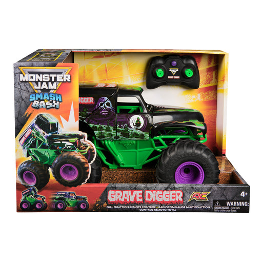 Monster Jam Smash and Bash Grave Digger Remote Control Car 1:15