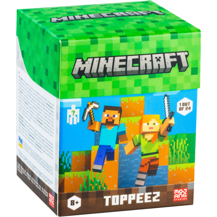 Minecraft 3D Toppeez in foilbag (Characters Vary)