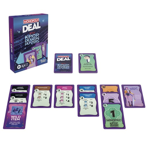Monopoly Deal K-Pop Demon Hunters Card Game