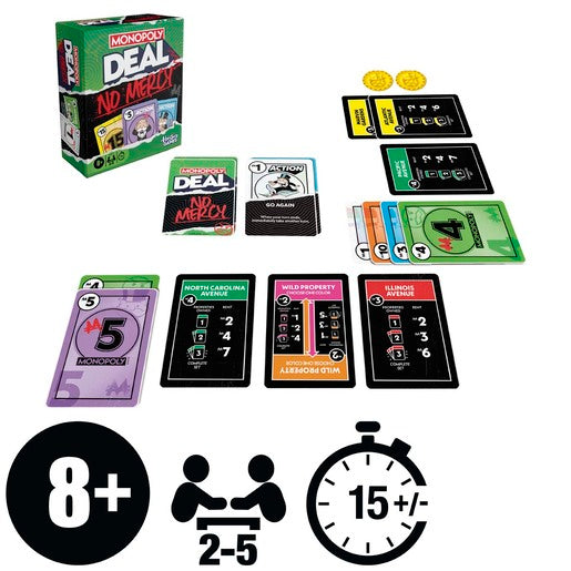 Monopoly Deal No Mercy Card Game