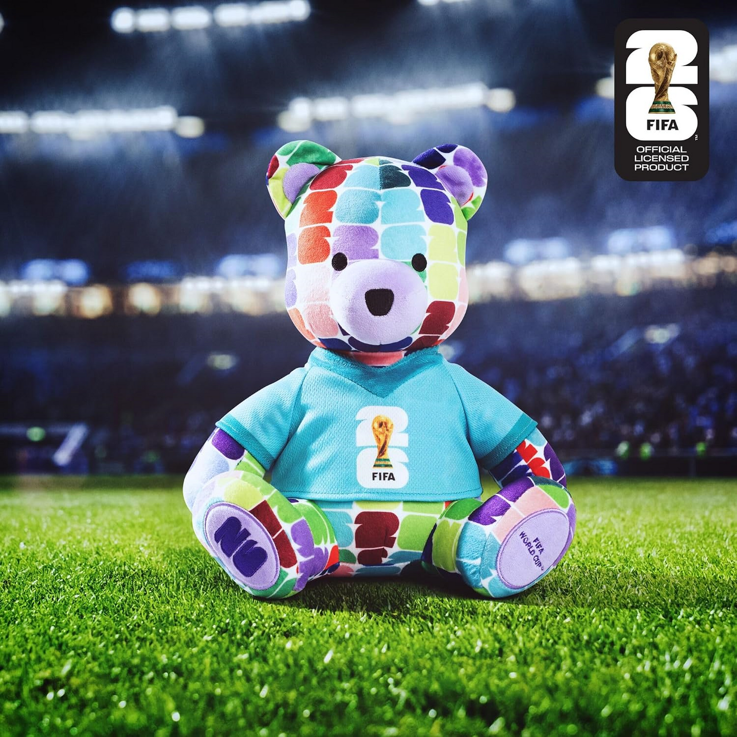 FIFA World Cup 26 6-Inch Colourful Football Bear Plush