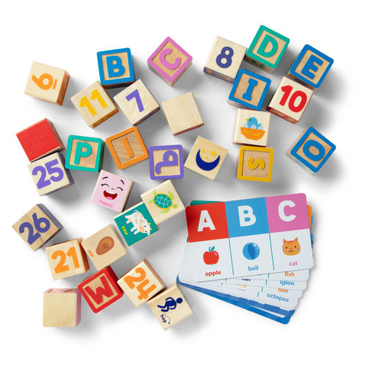 Melissa and Doug Ms. Rachel Wooden Learning Blocks