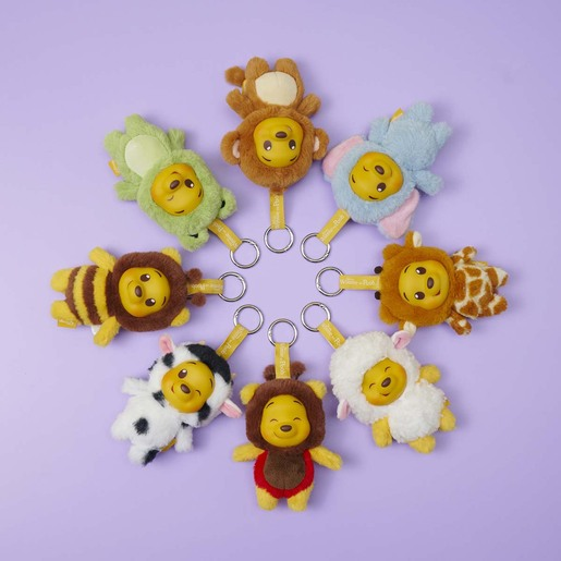 Disney Yuyus Winnie The Pooh Mystery Keyring Soft Toy (Styles Vary)
