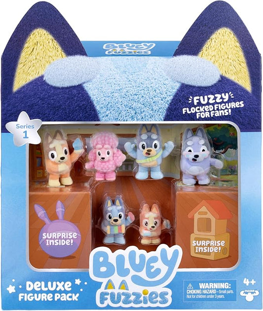 Bluey Fuzzies Deluxe Figure 8 Pack