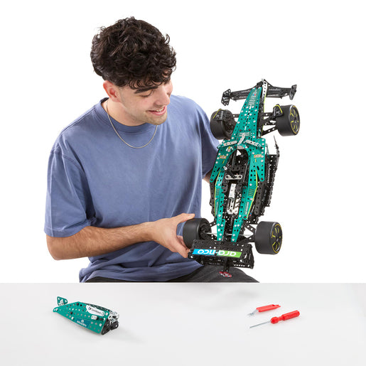 Meccano Pro Limited Edition Aston Martin Aramco Formula One Race Car Construction Set