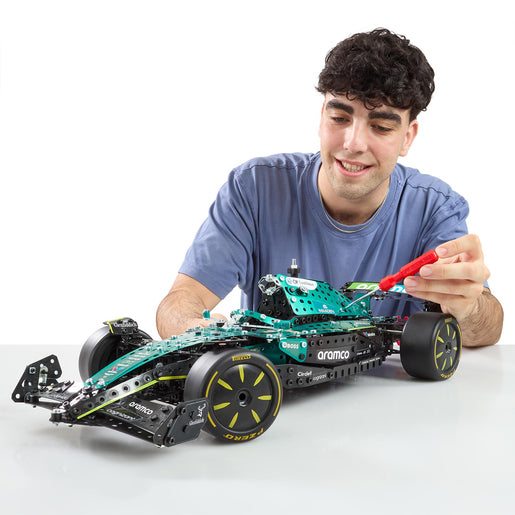 Meccano Pro Limited Edition Aston Martin Aramco Formula One Race Car Construction Set