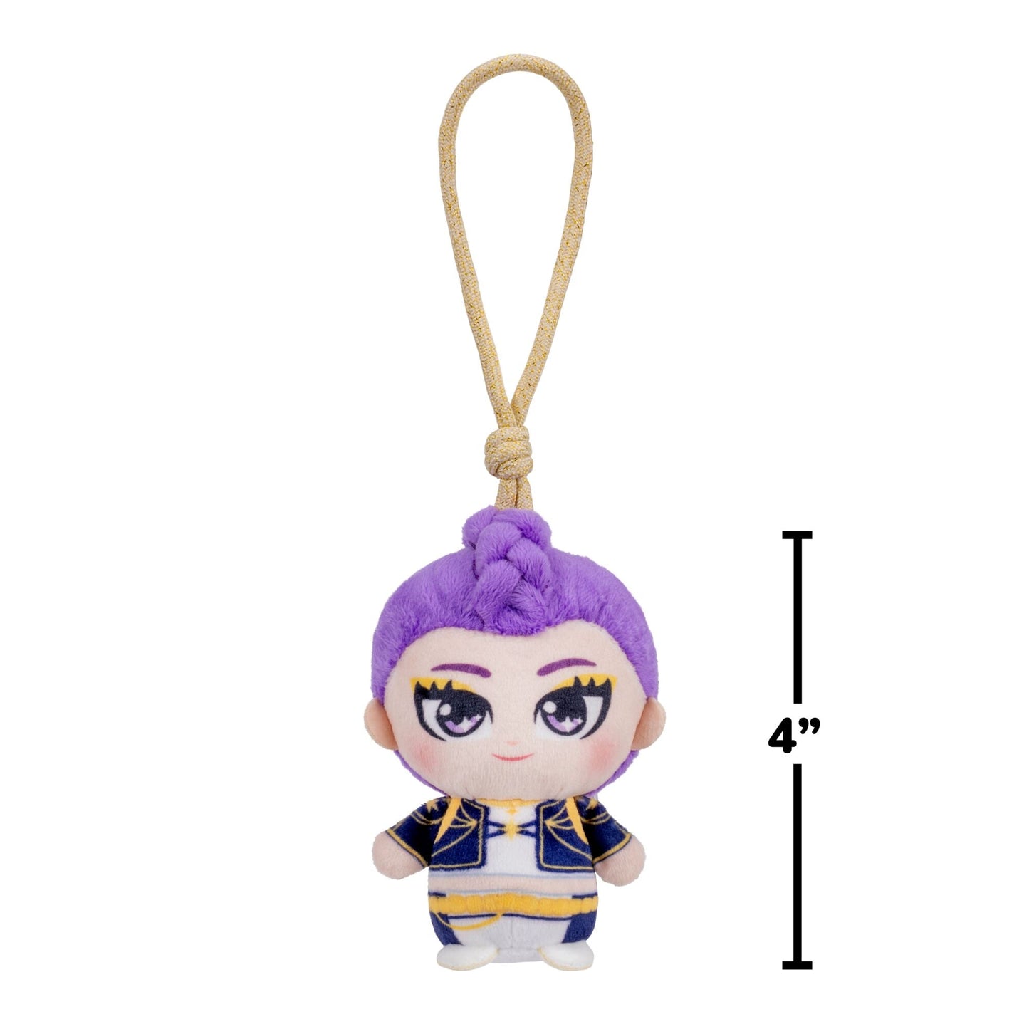 KPop Demon Hunters 3-Pack 4-Inch Clip-On Plush