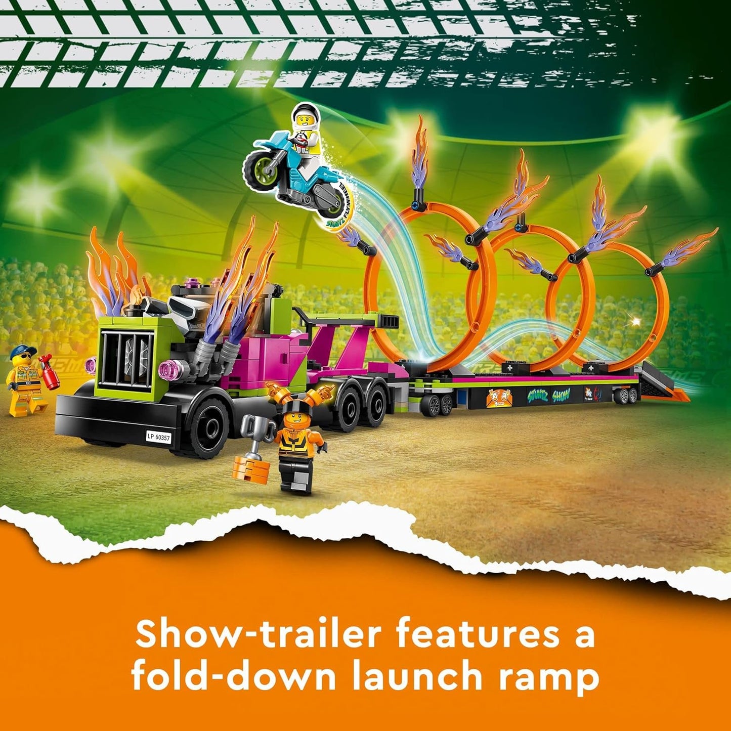 LEGO City - Stuntz Stunt Truck & Ring of Fire Challenge 60357