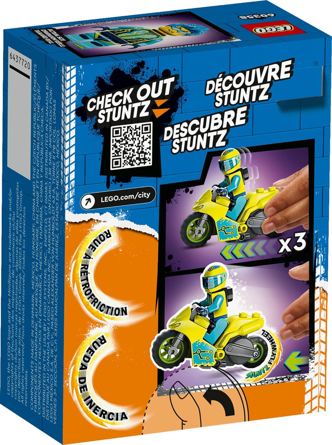 LEGO City - Stuntz Cyber Stunt Bike 60358