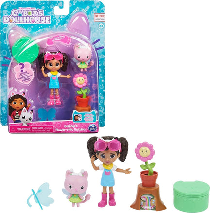 Gabbys Dollhouse Garden Playset with Gabby Kitty Fairy – The