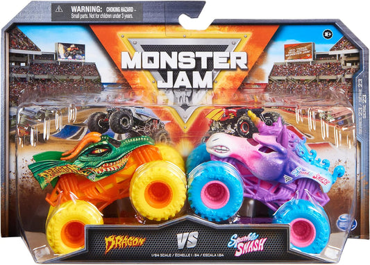 Monster Jam - Die-Cast Monster Trucks 2-Pack 1:64 Scale (Styles Vary)