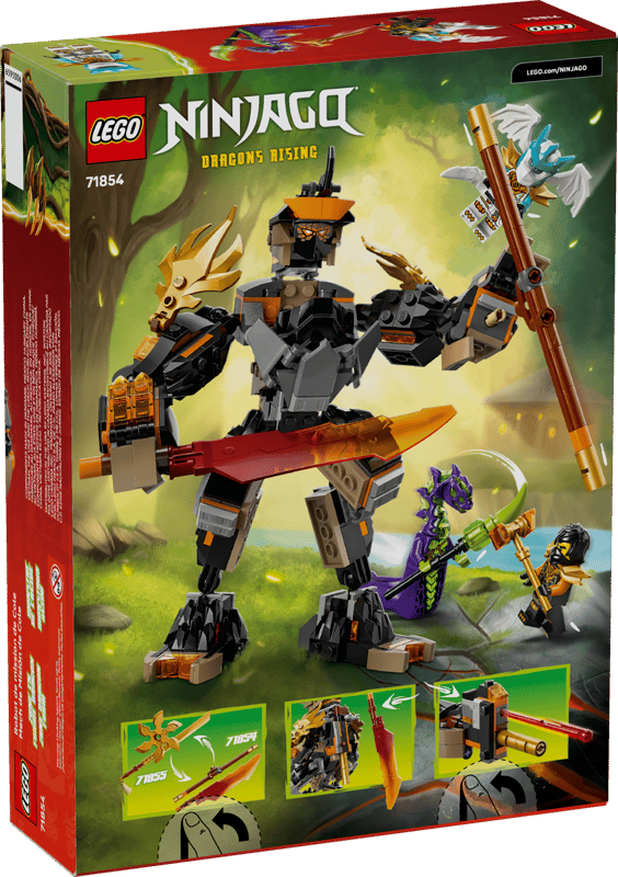 LEGO Ninjago | 71854 Cole's Mission Mech & Dragon Zane