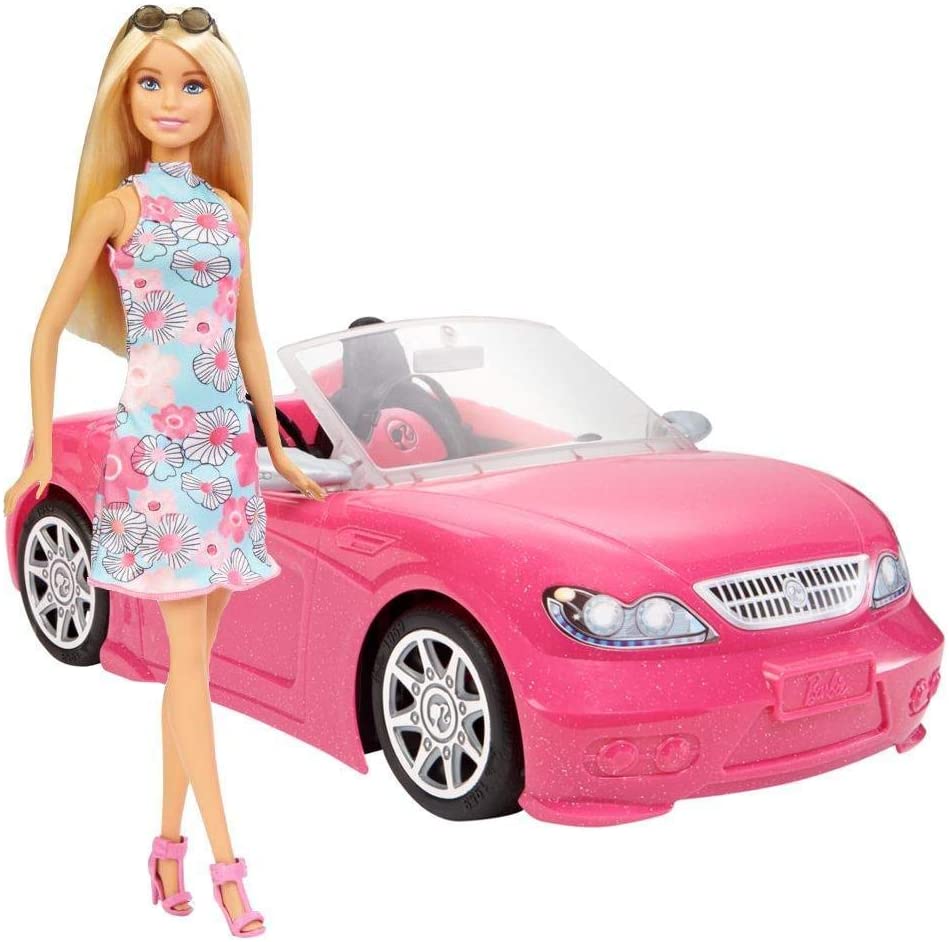 Barbie Doll n' Convertible Car (Styles Vary)