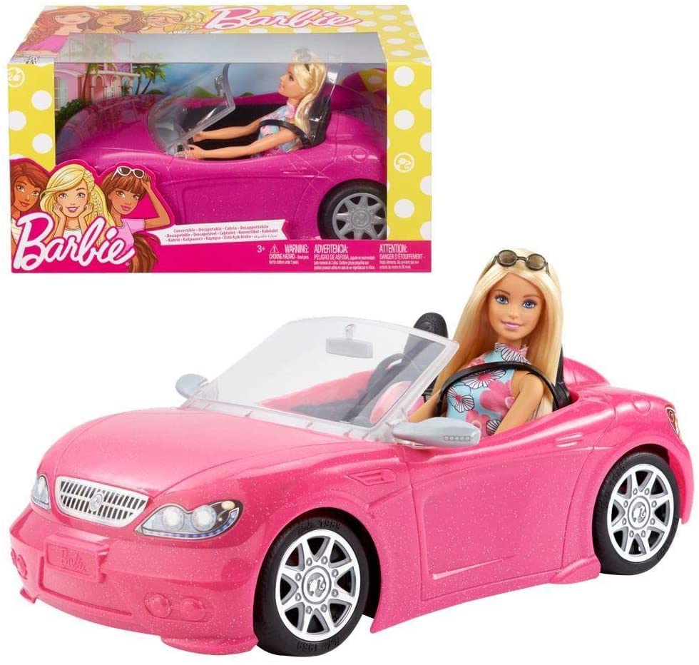 Barbie Doll n' Convertible Car (Styles Vary)