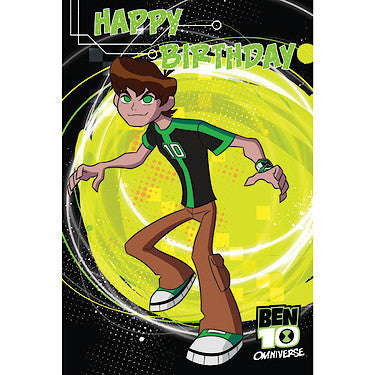 Ben 10 Happy Birthday Card
