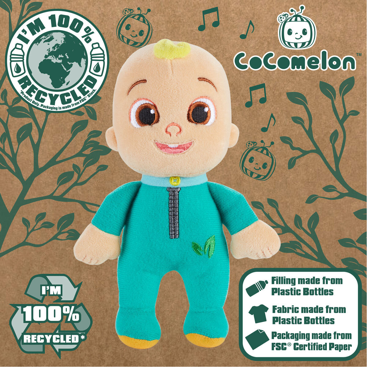 CoComelon Eco Plush (Styles Vary)