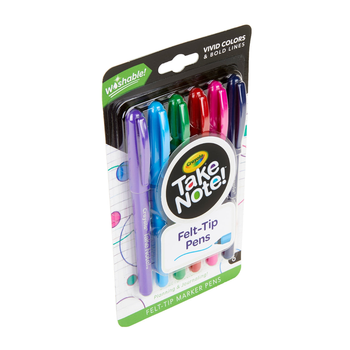 CRAYOLA Take Note! Washable Felt Tip Pens – The Entertainer Pakistan