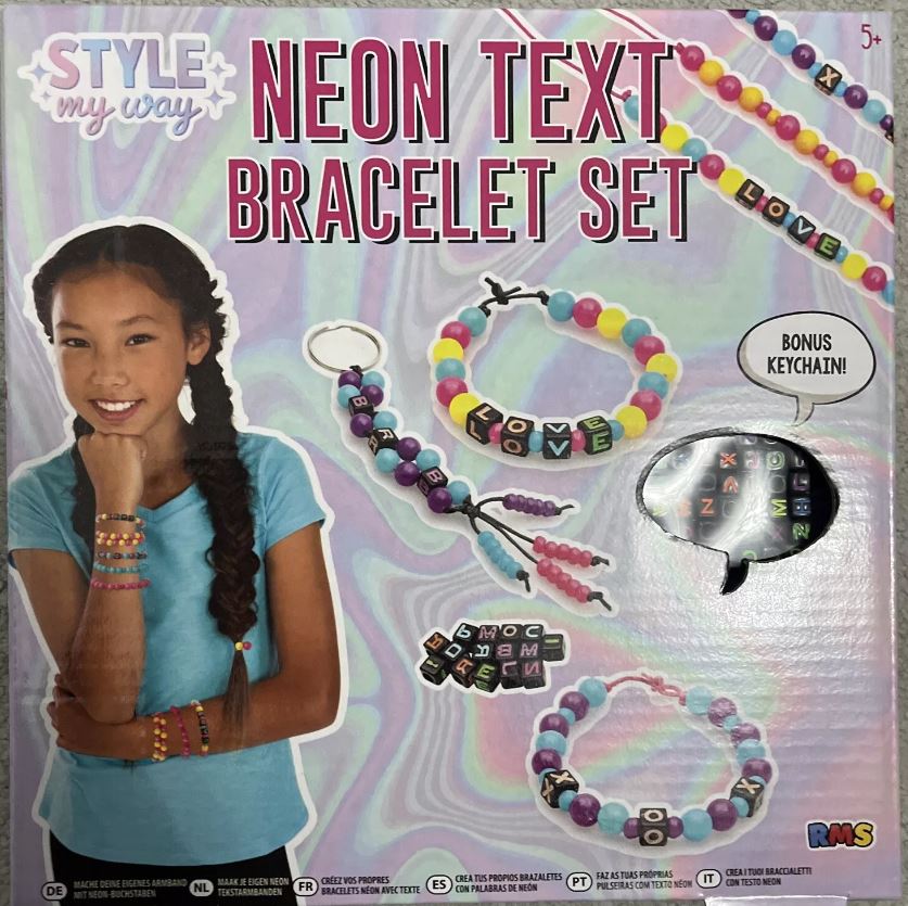 Make Your Own Neon Text Bracelet