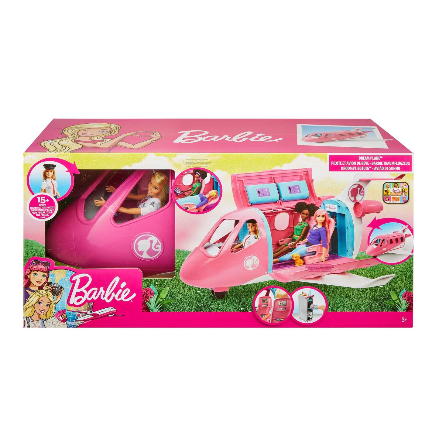 Barbie - Dreamplane Transforming Playset With Doll GJB33