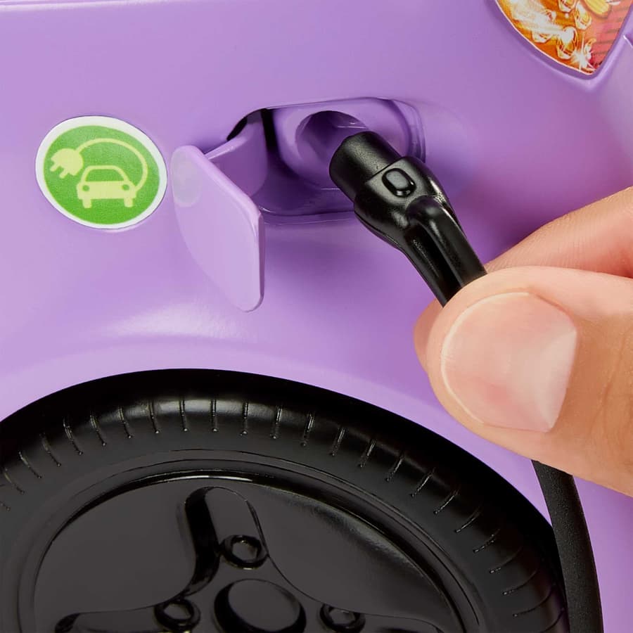 Barbie - Car Electric Vehicle With Charging Station HJV36