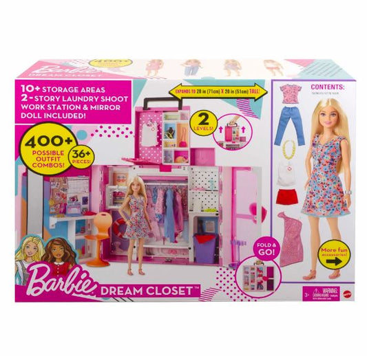 Barbie - Dream Closet Doll And Playset  HGX57
