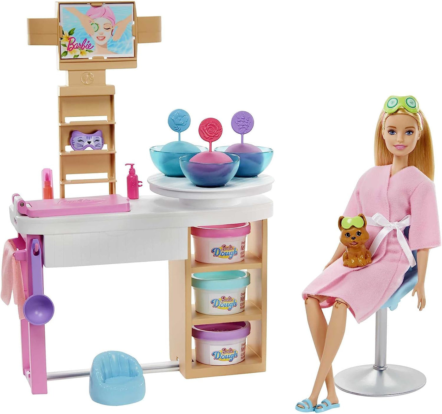 Barbie - Face Mask Spa Day Playset GJR84