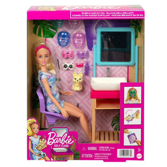 Barbie - Sparkle Mask Day Spa Playset HCM82
