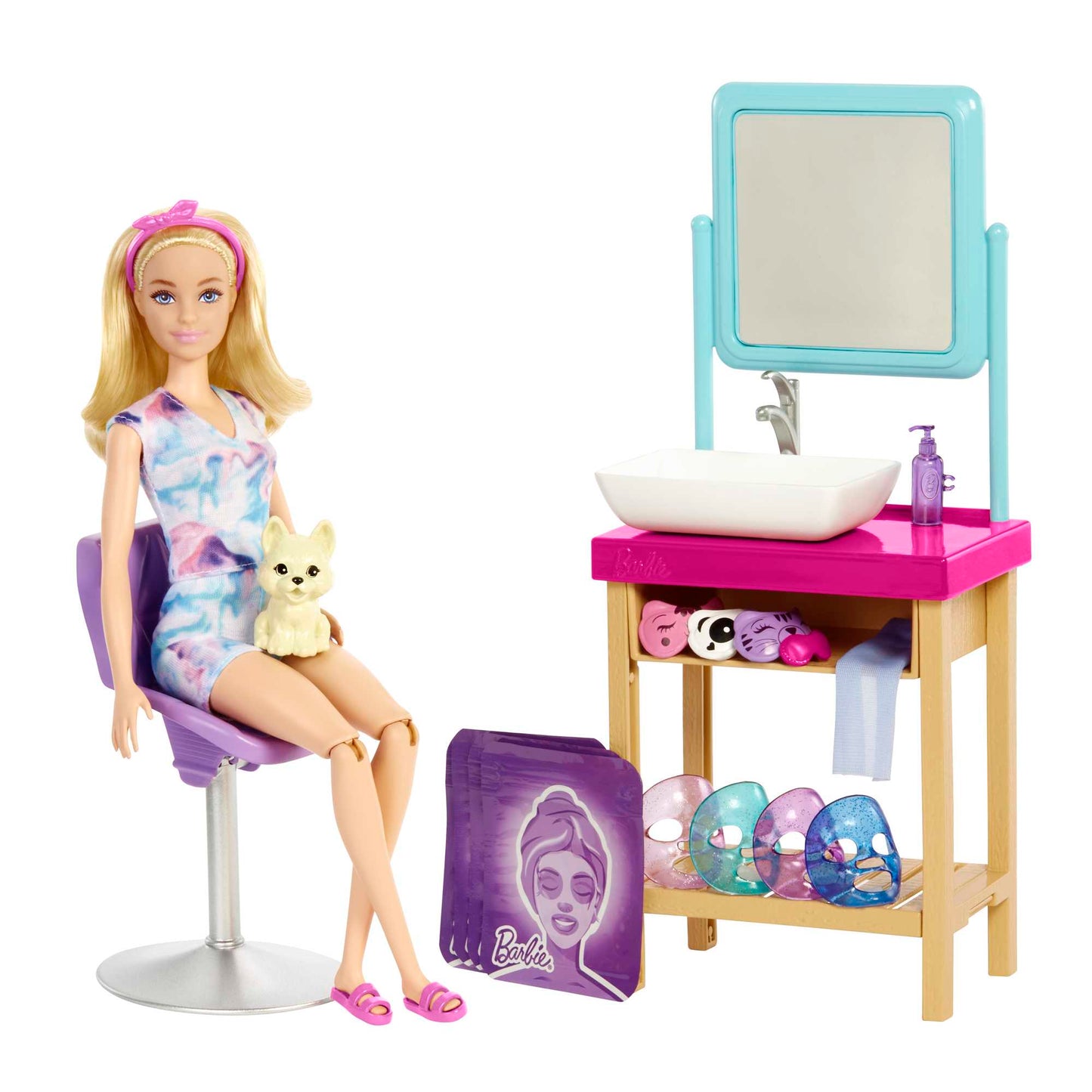 Barbie - Sparkle Mask Day Spa Playset HCM82