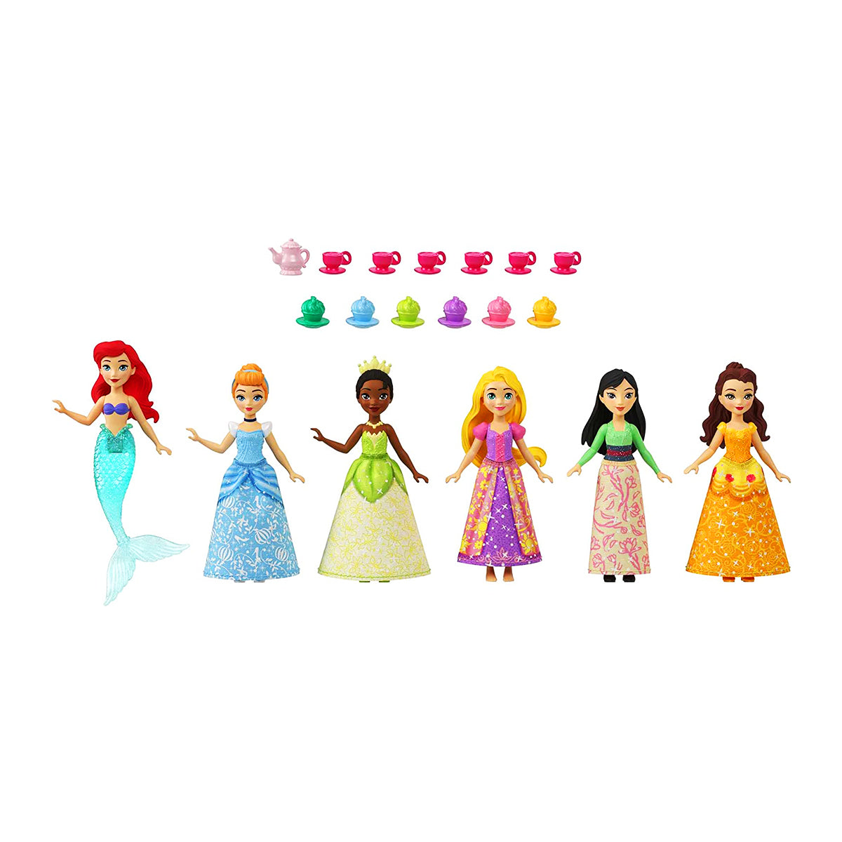 Disney princess sales small doll collection