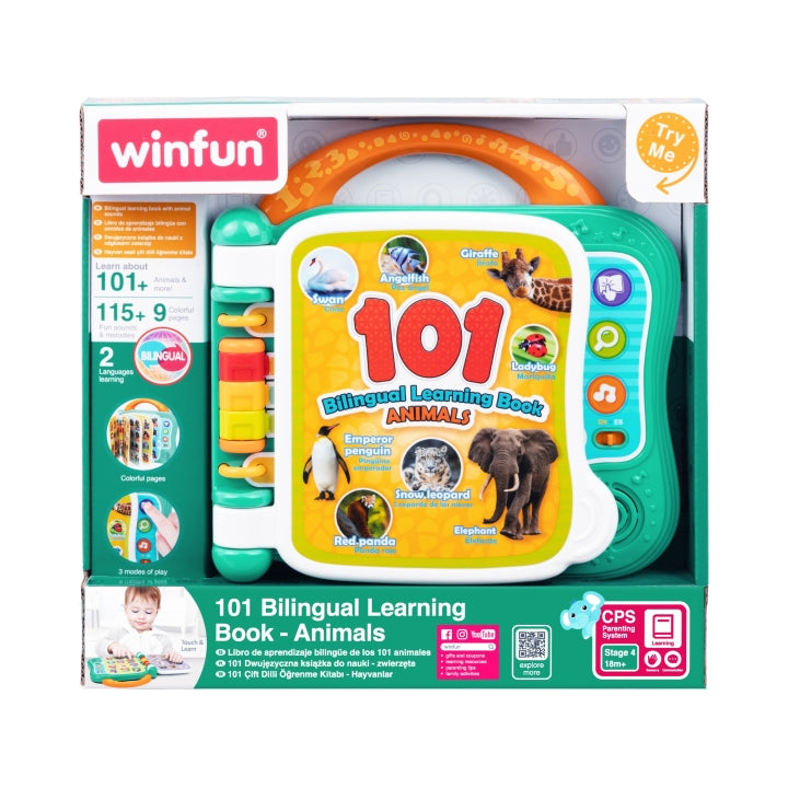 Winfun 101 Bilingual Learning Book - Animals