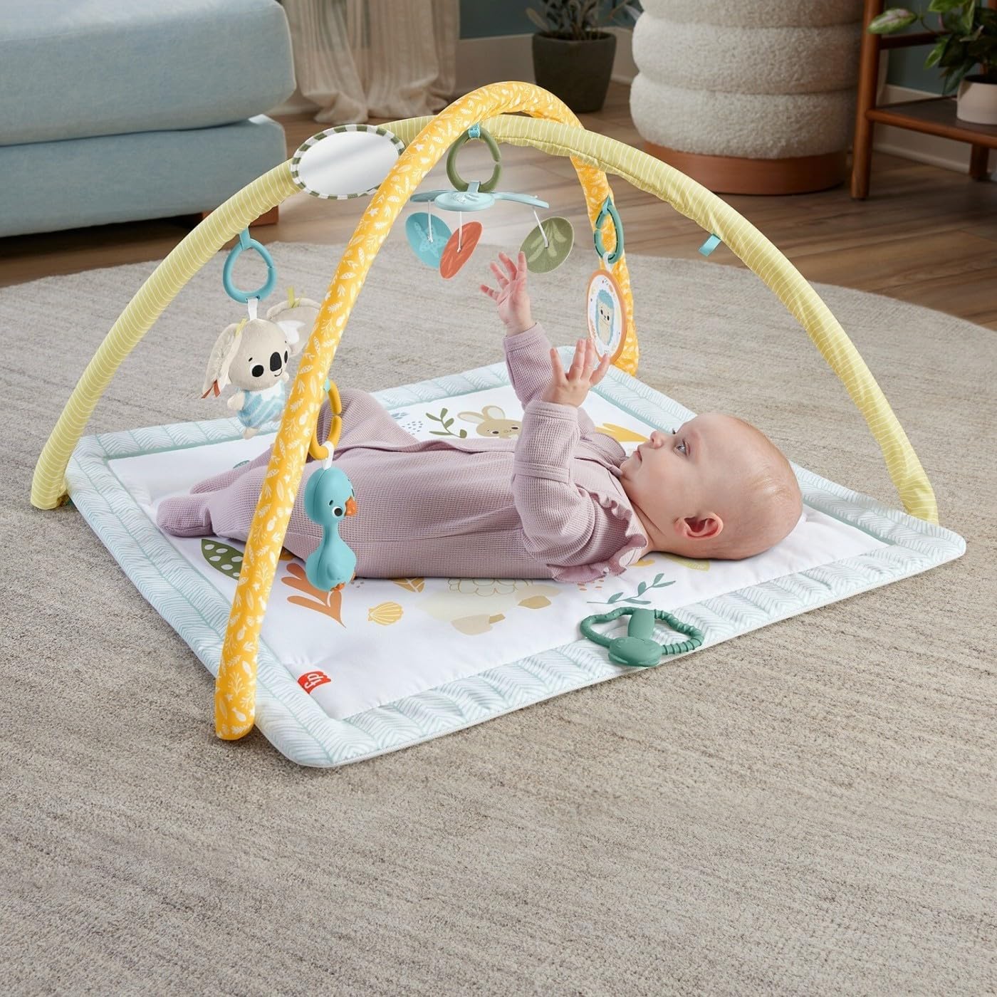 Fisher-Price Simply Senses Newborn Gym Baby Activity Mat With