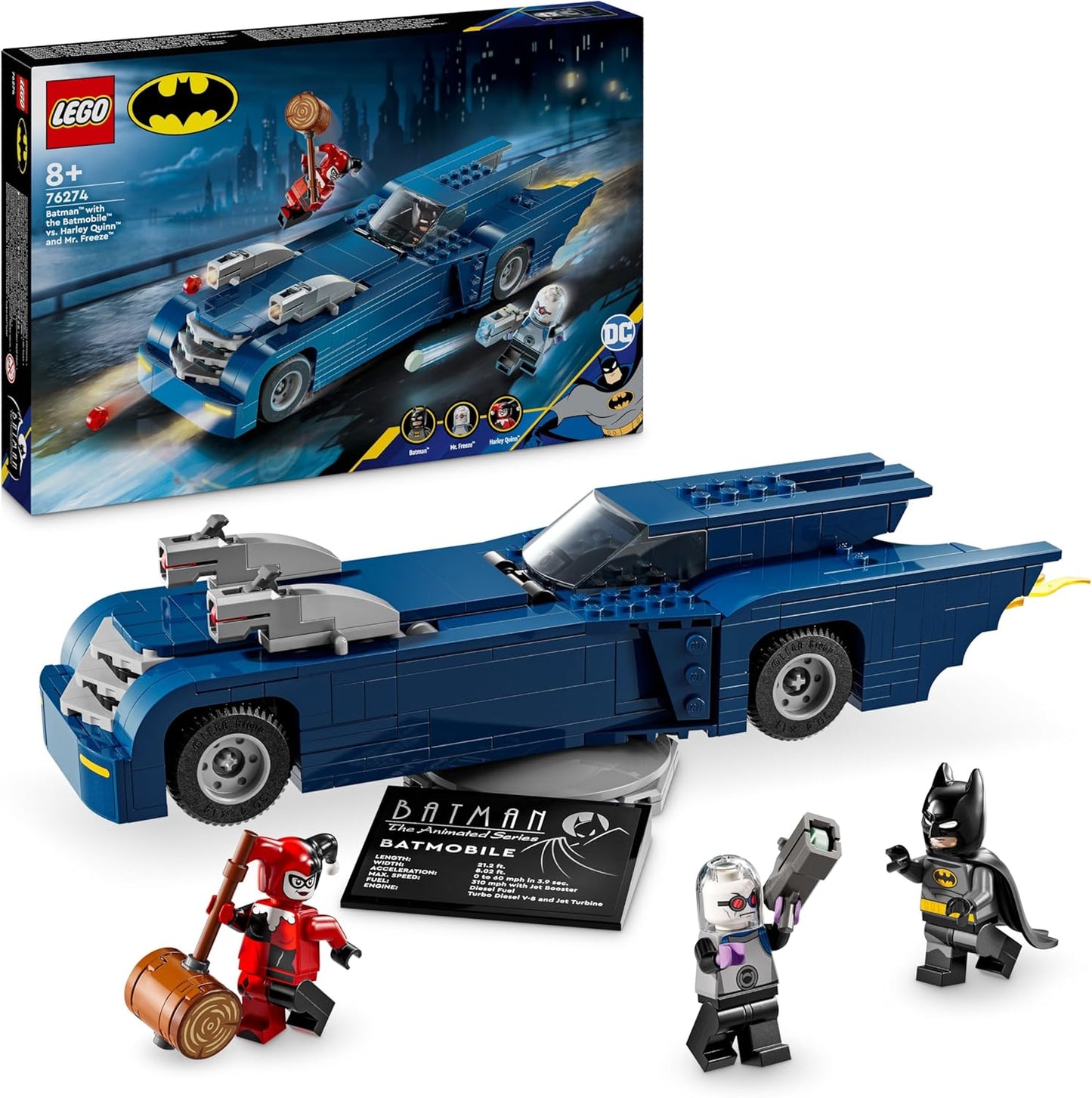 Lego Batman 76274 Batman?? with the Batmobile?? vs. Harley Quinn?? and Mr. Freeze??