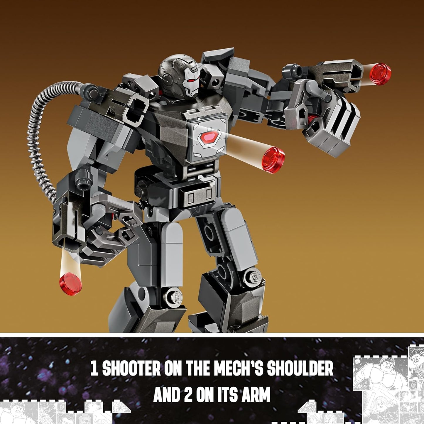 Lego Marvels 76277 War Machine Mech Armor
