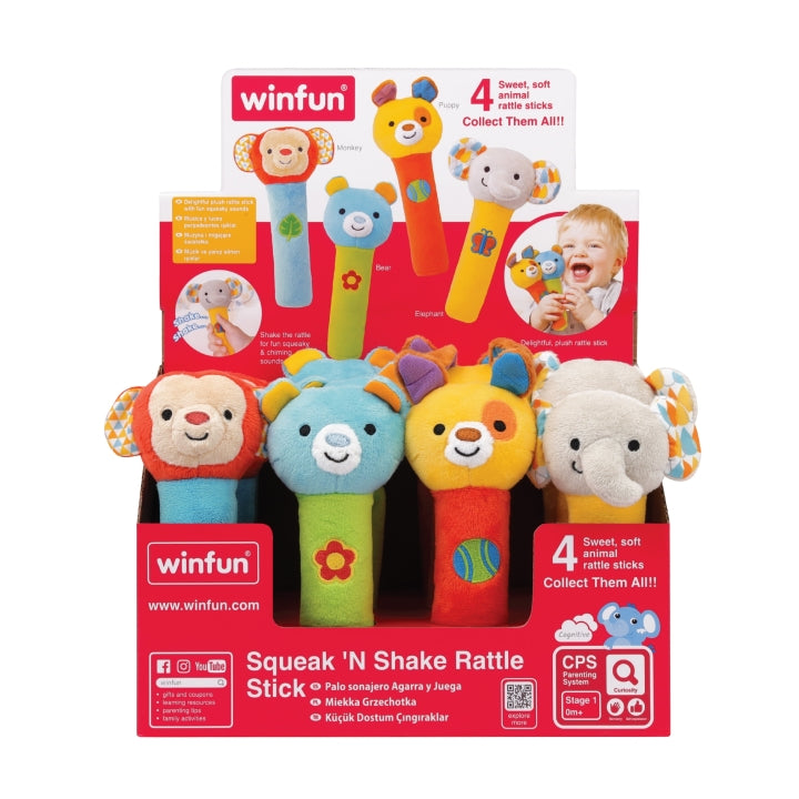 Winfun Squeak N Shake Rattle Stick (Styles Vary - One Supplied)
