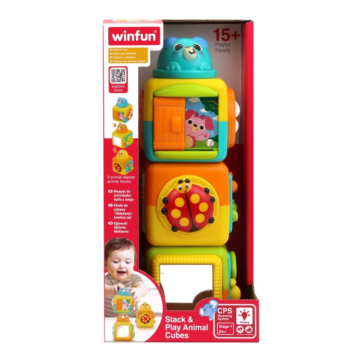 Winfun Stack & Play Animal Cubes