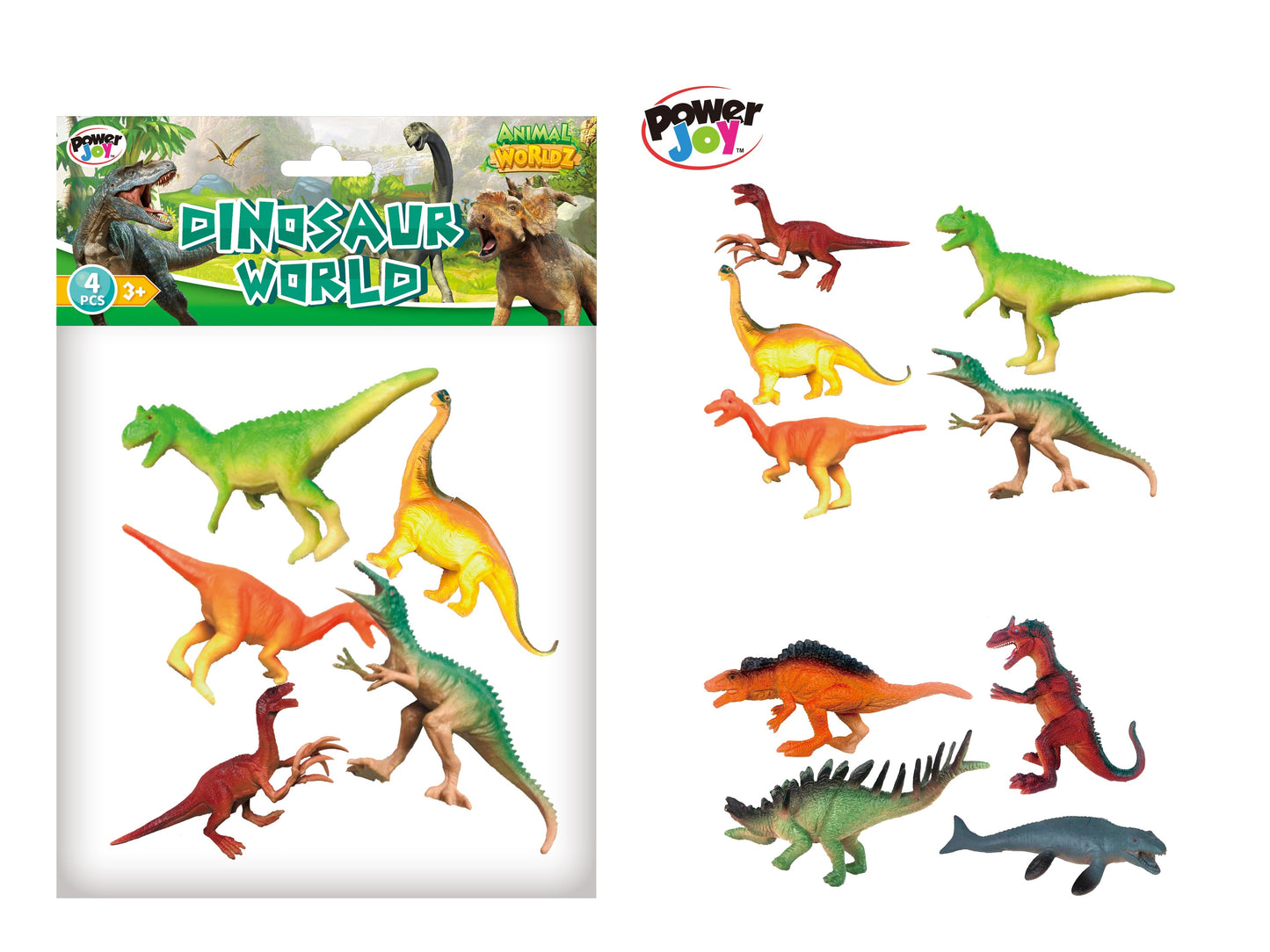 Animal Worldz Dinosaur 6 Inches 4 PCS