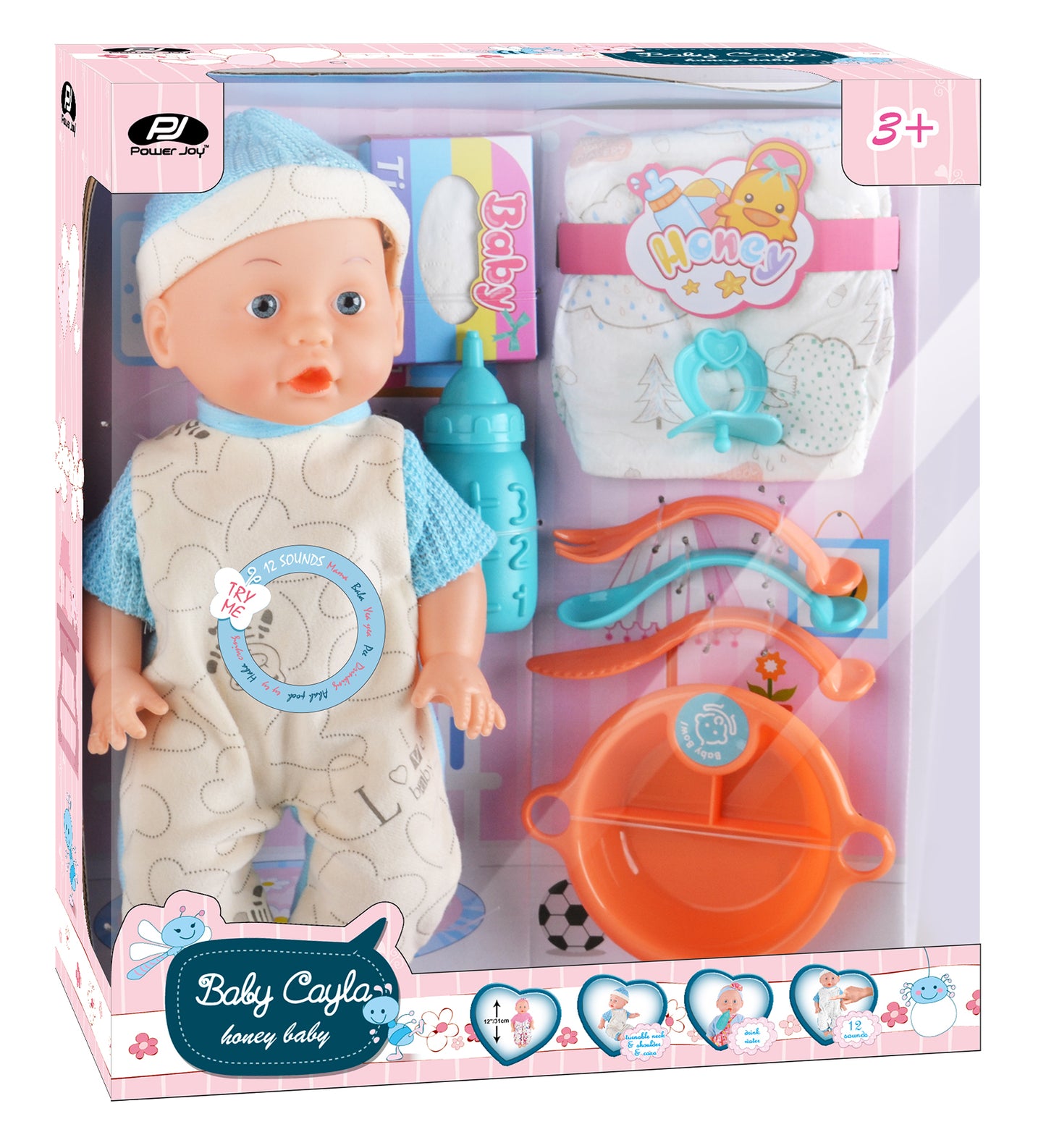 Baby Cayla 31 cm Honey Set B/O