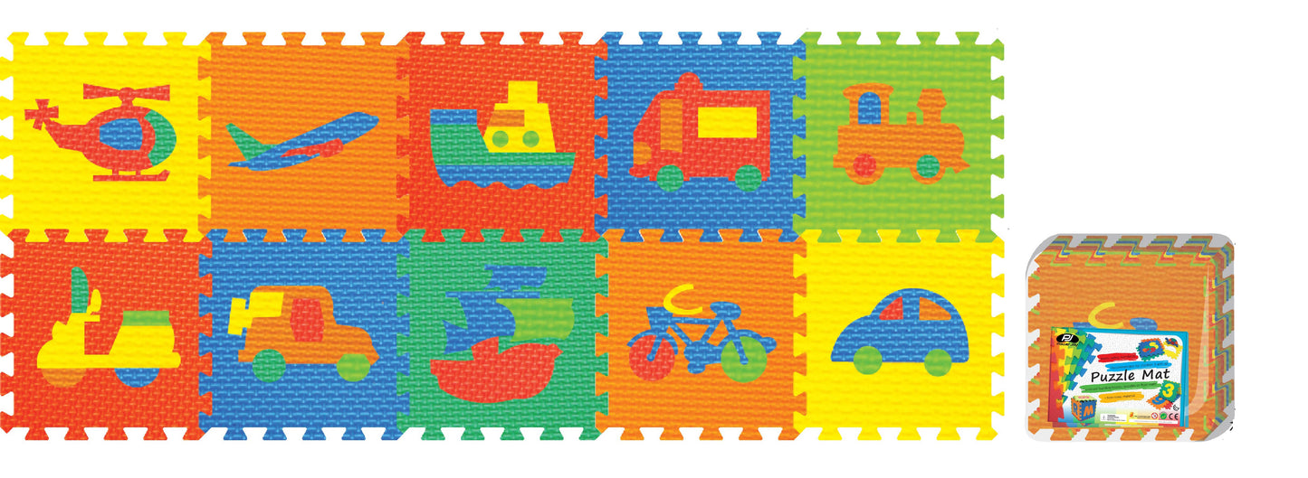 Power Joy Puzzle Mat Vehicle 30X30cm 10pieces