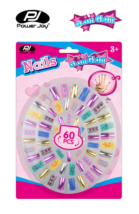 Power Joy Glamglam Nails 60Pc Blister