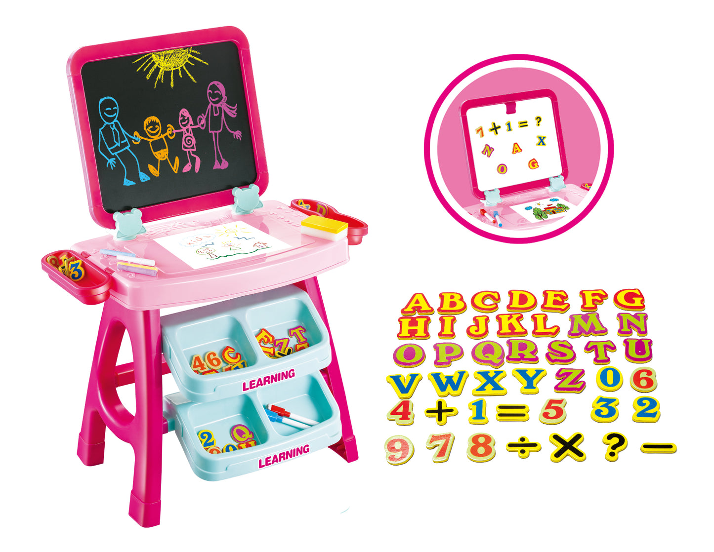 Power Joy Double-Sided Learning Desk